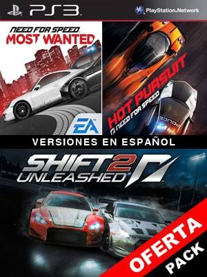 3 juegos en 1 SHIFT 2 UNLEASHED Mas Need for Speed Most Wanted Mas Need for Speed Hot Pursuit ...
