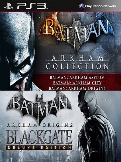 4 juegos en 1 Batman Arkham Collection Mas Batman Arkham Origins Blackgate  Deluxe Edition PS3 | Game Store México | Venta de juegos Digitales PS3 PS4  Ofertas
