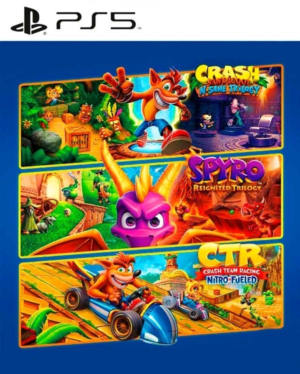 7 JUEGOS EN 1 Crash Bandicoot N. Sane Trilogy mas Spyro Reignited Trilogy  mas Crash Team Racing Nitro-Fueled PS5, Game Store México