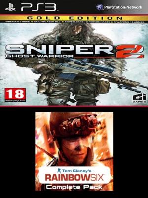 2 Juegos en 1Rainbow Six Complete Pack Mas Sniper Ghost Warrior 2 Gold Edition PS3