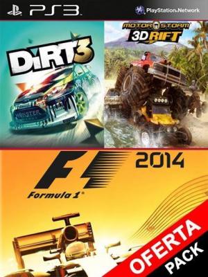 3 juegos en F1 2014 Mas DiRT3 Mas MotorStorm 3D Rift
