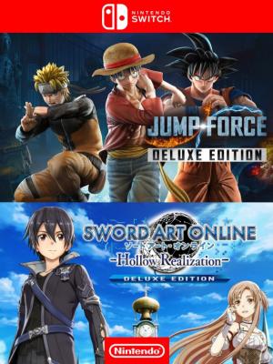 JUMP FORCE DELUXE EDITION mas SWORD ART ONLINE: HOLLOW REALIZATION DELUXE EDITION - NINTENDO SWITCH